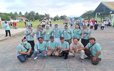 Kepala MTs Negeri 1 Boalemo dan Guru Ikuti Pencanangan HAB Kemenag RI ke-79 di Gorontalo